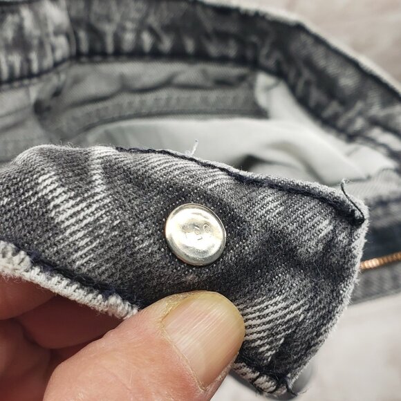 90s Acid Wash Big Kids Black Label Levis Skinny Straight Leg USA Size 10 Vintage - Picture 7 of 13